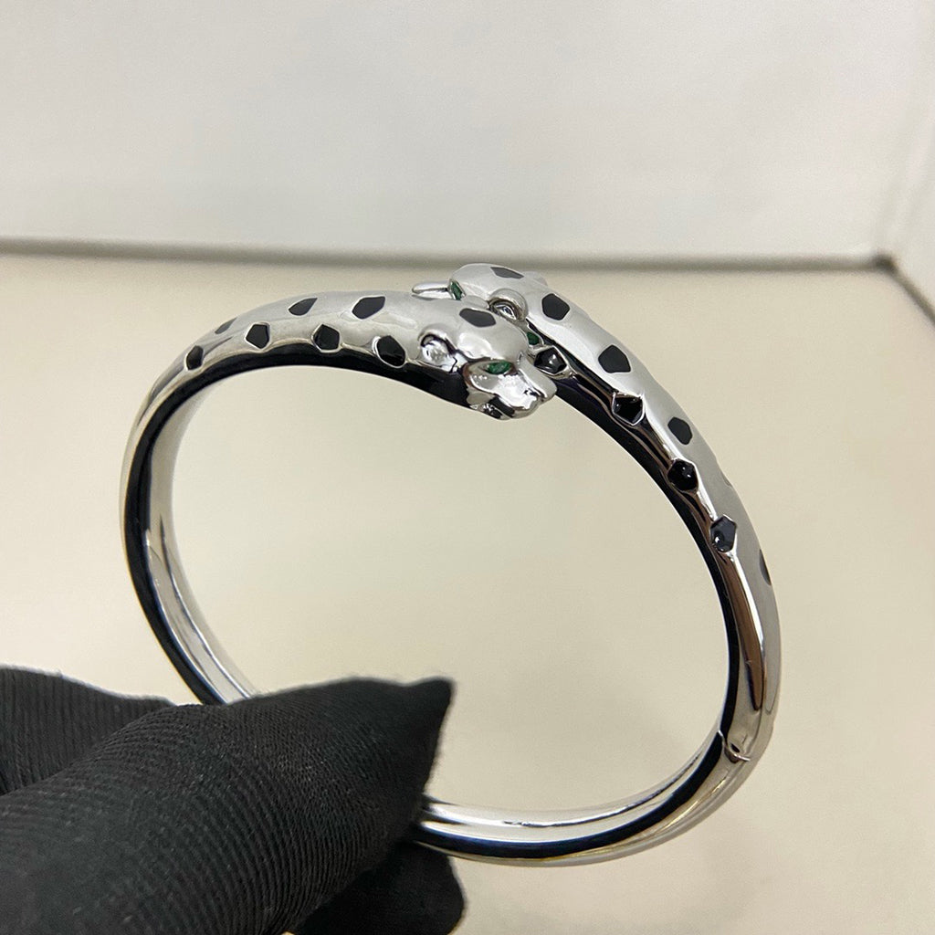 [Regalia Jewelry]PANTHERE DOUBLE HEADED OPEN BRACELET