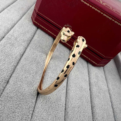 [Regalia Jewelry]PANTHERE DOUBLE HEADED OPEN BRACELET