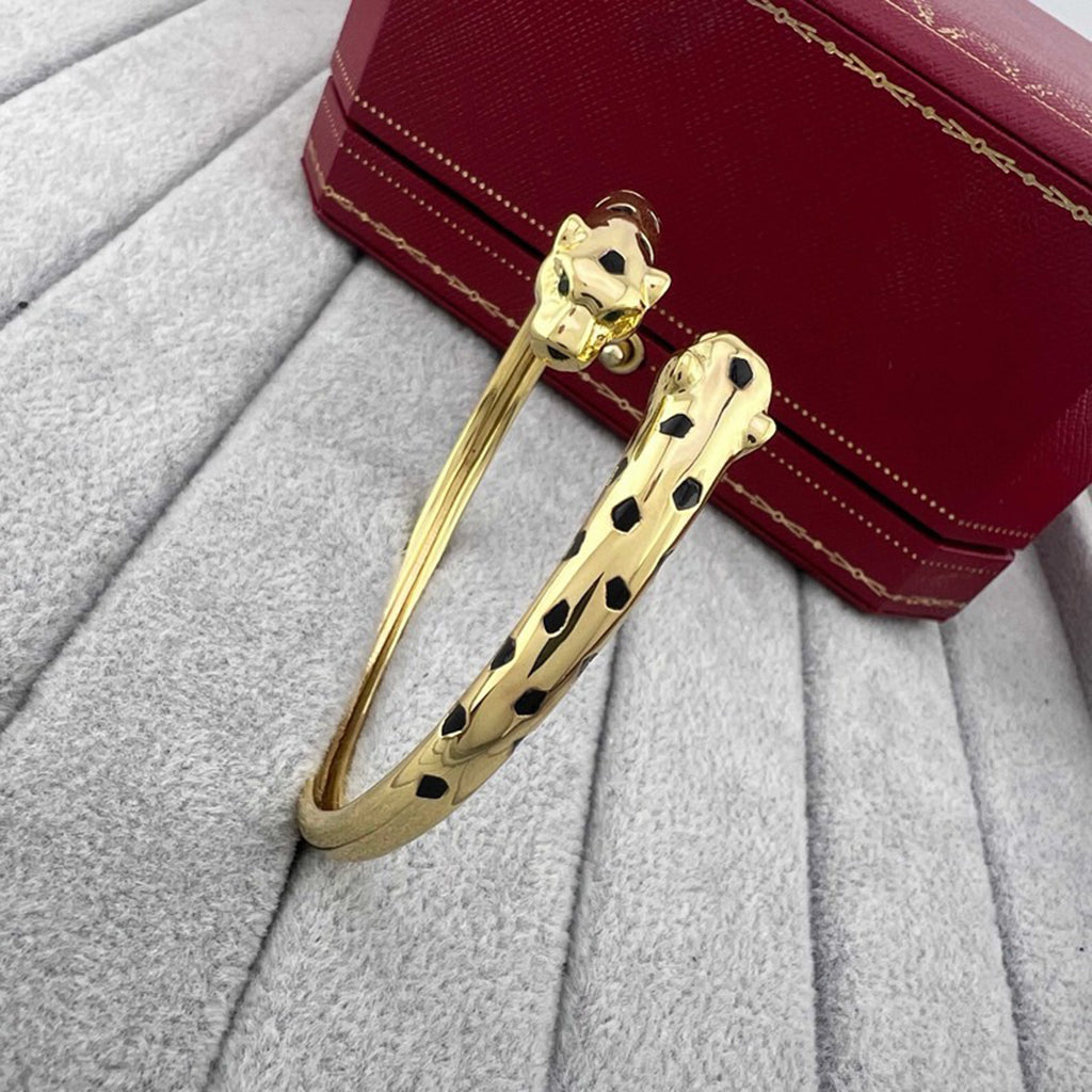 [Regalia Jewelry]PANTHERE DOUBLE HEADED OPEN BRACELET
