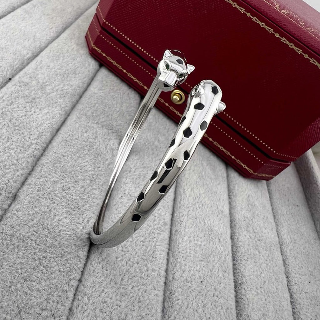 [Regalia Jewelry]PANTHERE DOUBLE HEADED OPEN BRACELET