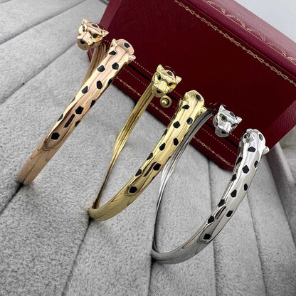 [Regalia Jewelry]PANTHERE DOUBLE HEADED OPEN BRACELET