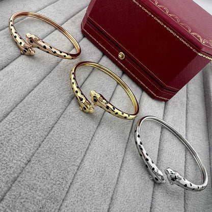 [Regalia Jewelry]PANTHERE DOUBLE HEADED OPEN BRACELET