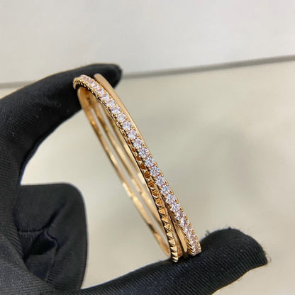 [Regalia Jewelry]ETINCELLE HALF-PAVED DIAMOND BRACELET