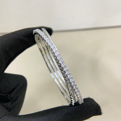 [Regalia Jewelry]ETINCELLE HALF-PAVED DIAMOND BRACELET