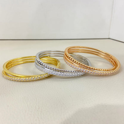 [Regalia Jewelry]ETINCELLE HALF-PAVED DIAMOND BRACELET