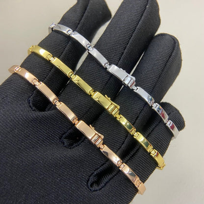 [Regalia Jewelry]PANTHERE HALF DIAMOND ON CHAIN BRACELET