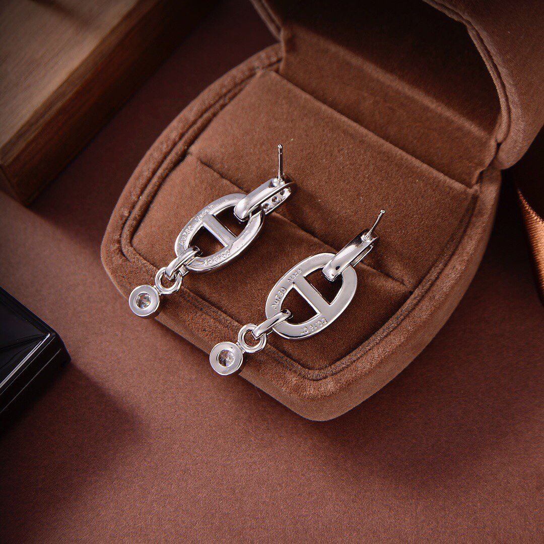 [Regalia Jewelry]HM CHAINE DIAMOND EARRINGS