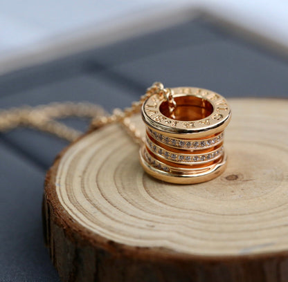 [Regalia Jewelry]ZERO 1 PINK GOLD DIAMOND NECKLACE