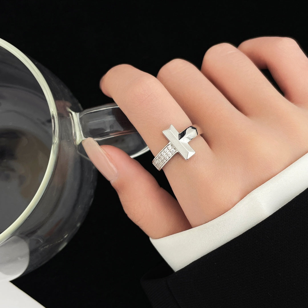 [Regalia Jewels]T WIDE DIAMOND RING