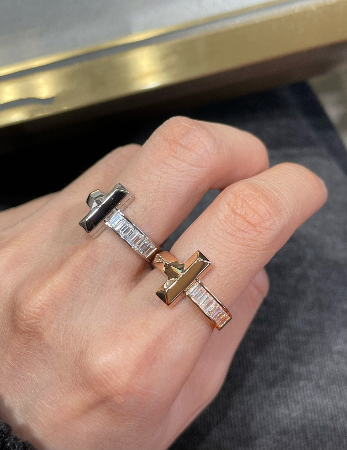 [Regalia Jewels]T1 WIDE 4.5MM DIAMOND RING