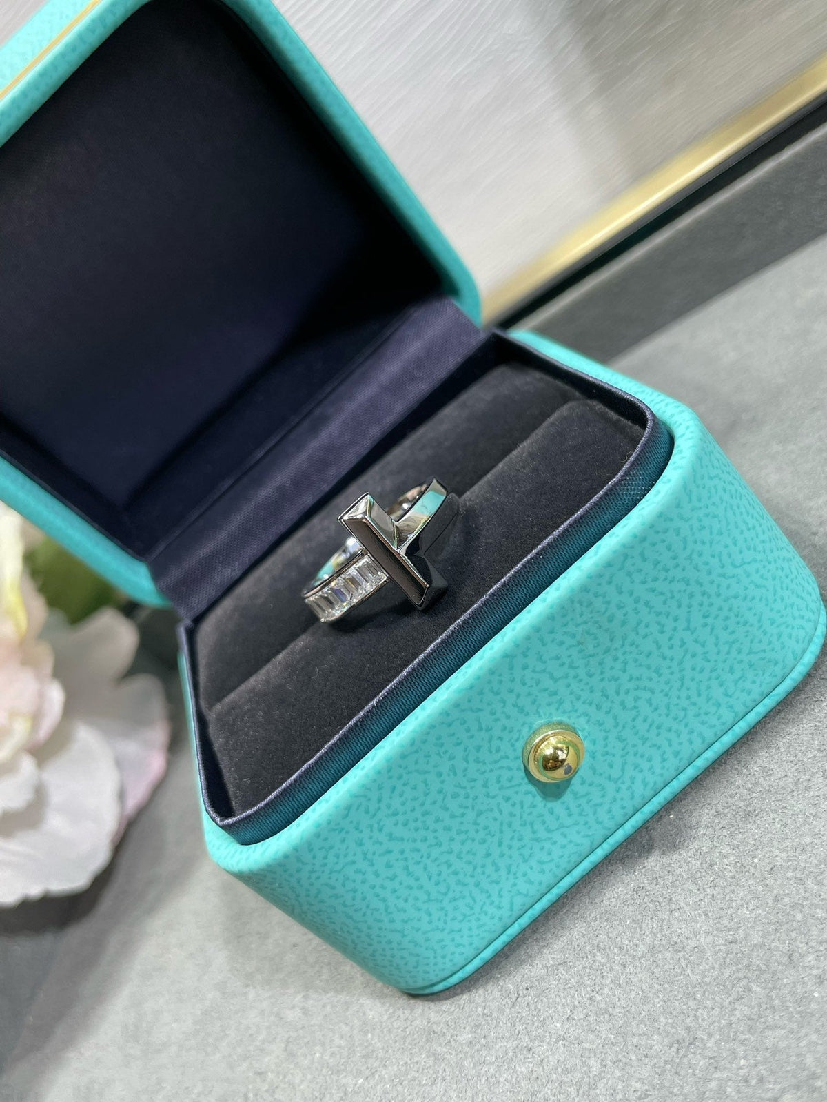 [Regalia Jewels]T1 WIDE 4.5MM DIAMOND RING
