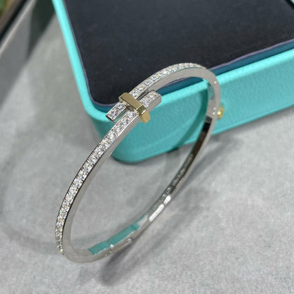 [Regalia Jewels]EDGE DIAMOND GOLD SILVER BRACELET