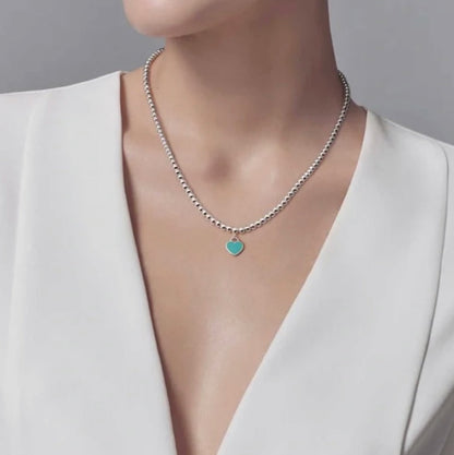 [Regalia Jewels]RETURN TO TIF SILVER BEAD NECKLACE
