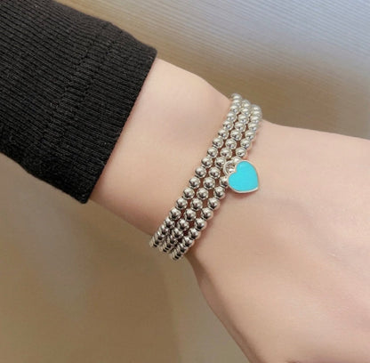 [Regalia Jewels]RETURN TO TIF SILVER BEAD NECKLACE