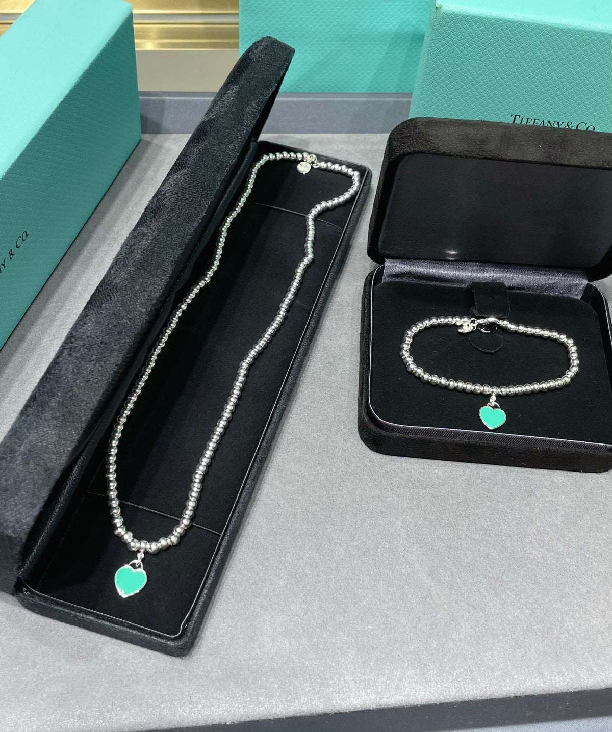 [Regalia Jewels]RETURN TO TIF SILVER BEAD NECKLACE