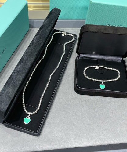 [Regalia Jewels]RETURN TO TIF SILVER BEAD NECKLACE