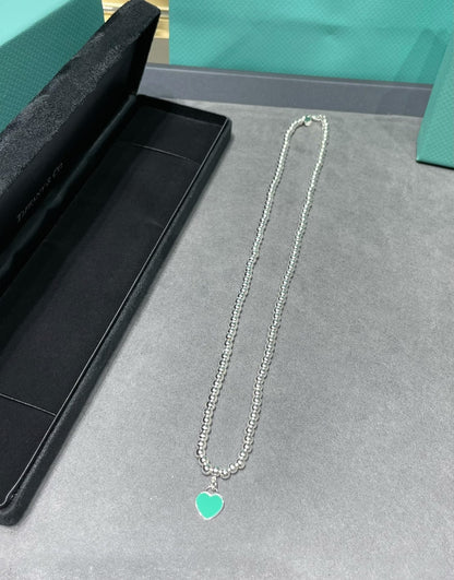 [Regalia Jewels]RETURN TO TIF SILVER BEAD NECKLACE