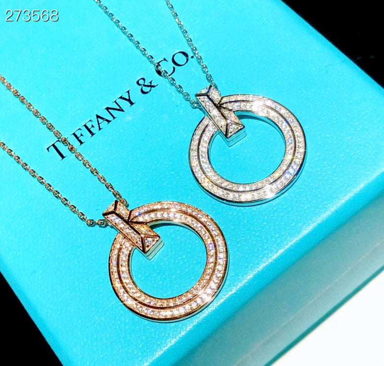 [Regalia Jewels]T1 CIRCLE DIAMOND PAVED MEDIUM NECKLACE