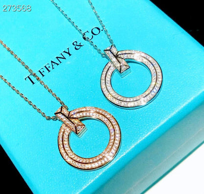 [Regalia Jewels]T1 CIRCLE DIAMOND PAVED MEDIUM NECKLACE
