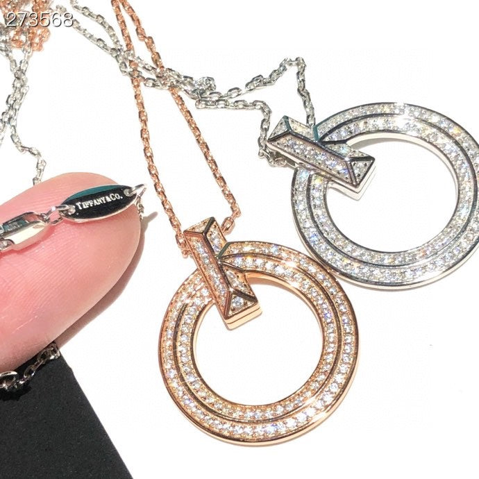 [Regalia Jewels]T1 CIRCLE DIAMOND PAVED MEDIUM NECKLACE