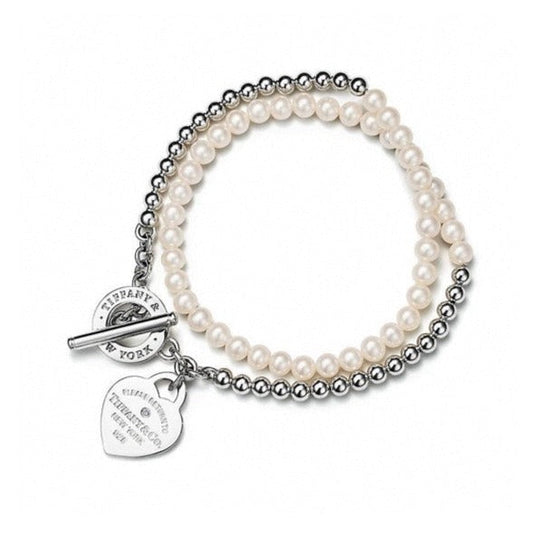 [Regalia Jewels]RETURN TO TIF HEART TAF BEAD PEARL BRACELET