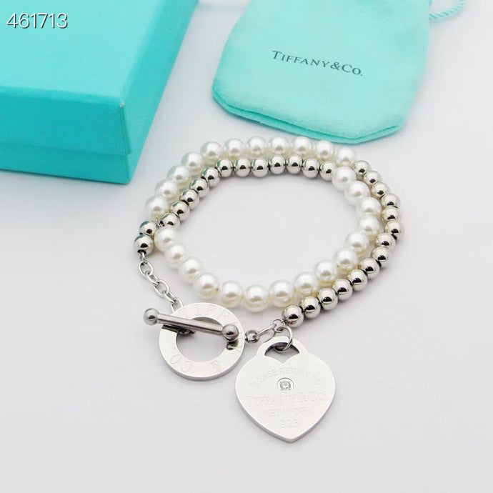 [Regalia Jewels]RETURN TO TIF HEART TAF BEAD PEARL BRACELET