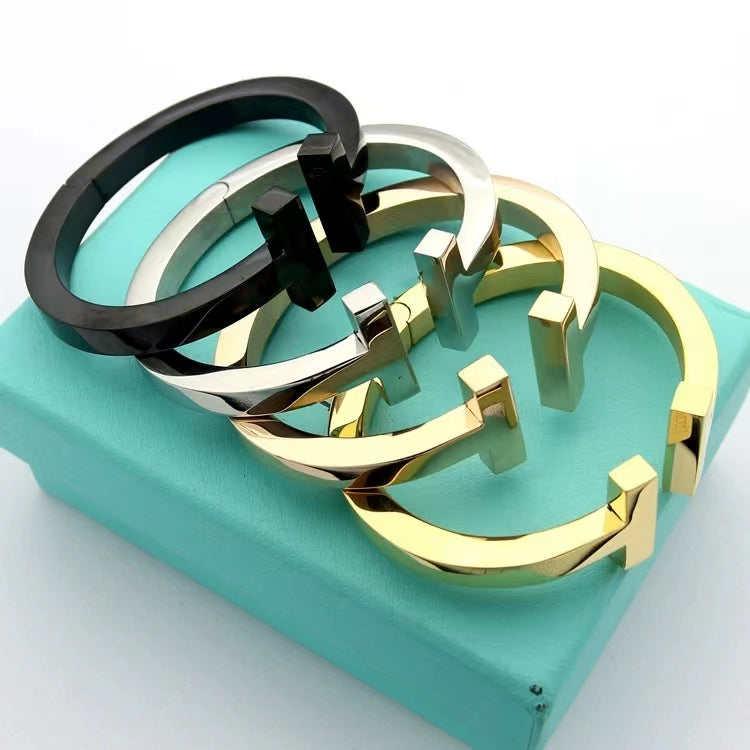 [Regalia Jewels]T SQUARE OPEN BRACELET
