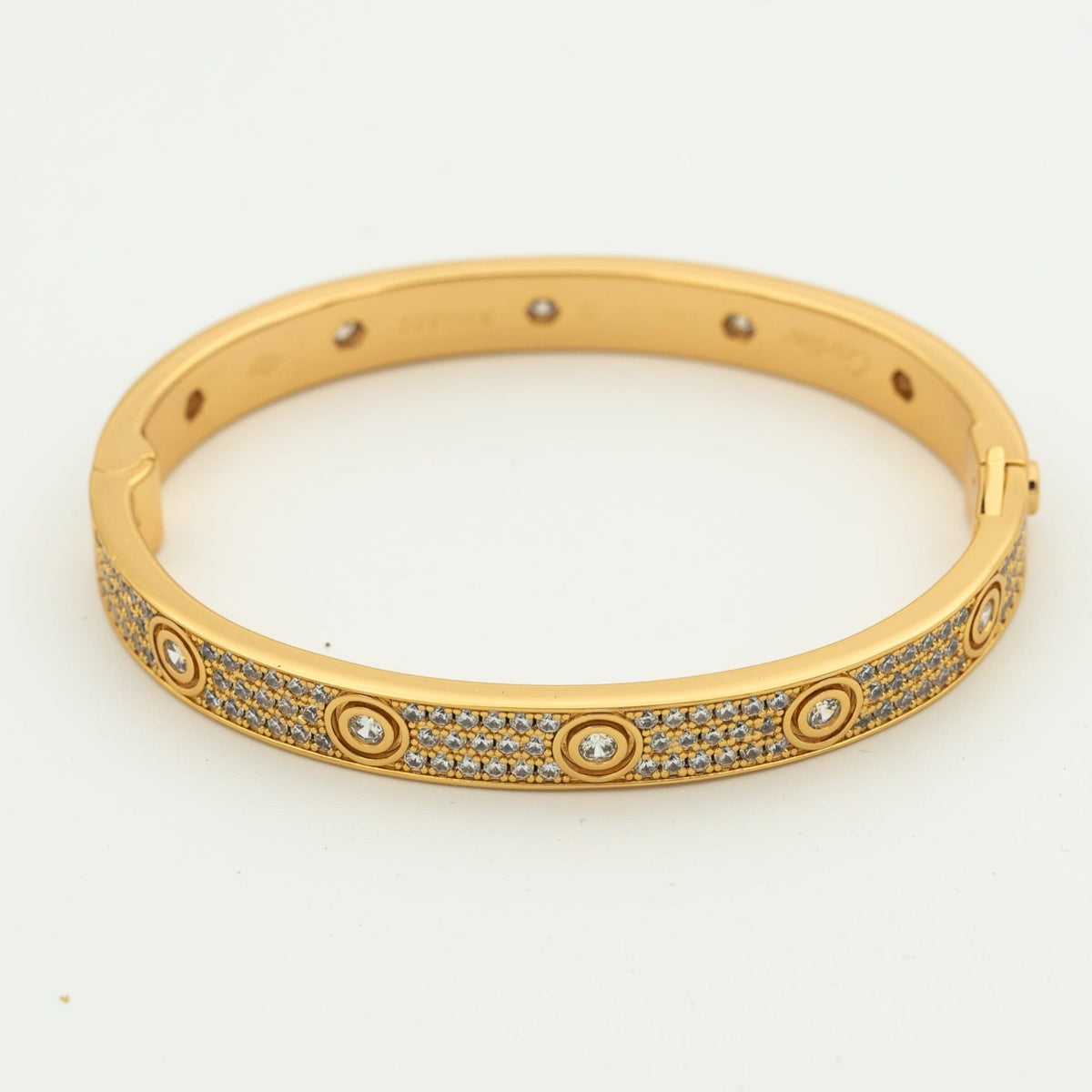 [Regalia Jewelry]LOVE BRACELET 6.1MM DIAMOND-PAVED 10 BIG DIAMONDS