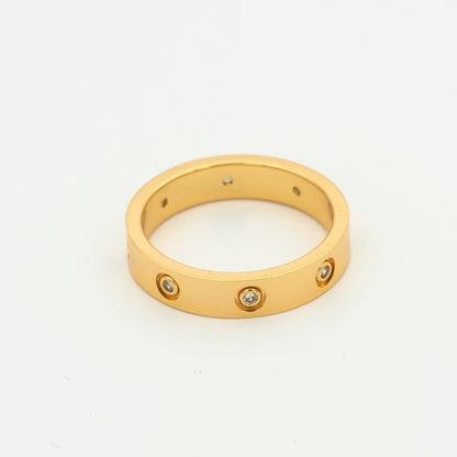 [Regalia Jewelry]LOVE RING 3.6MM 8 DIAMONDS