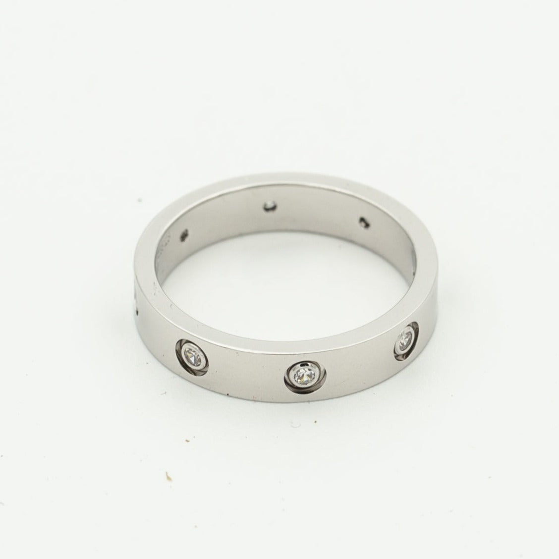 [Regalia Jewelry]LOVE RING 3.6MM 8 DIAMONDS