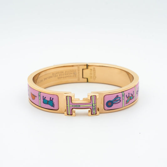 [Regalia Jewelry]H PINK GOLD BRACELET PINK CERAMIC