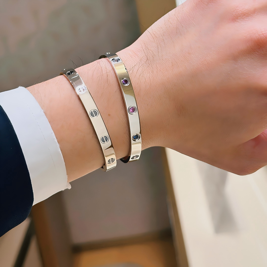[Regalia Jewelry]2026 RAINBOW LOVE BRACELET 6.1MM  10 DIAMONDS