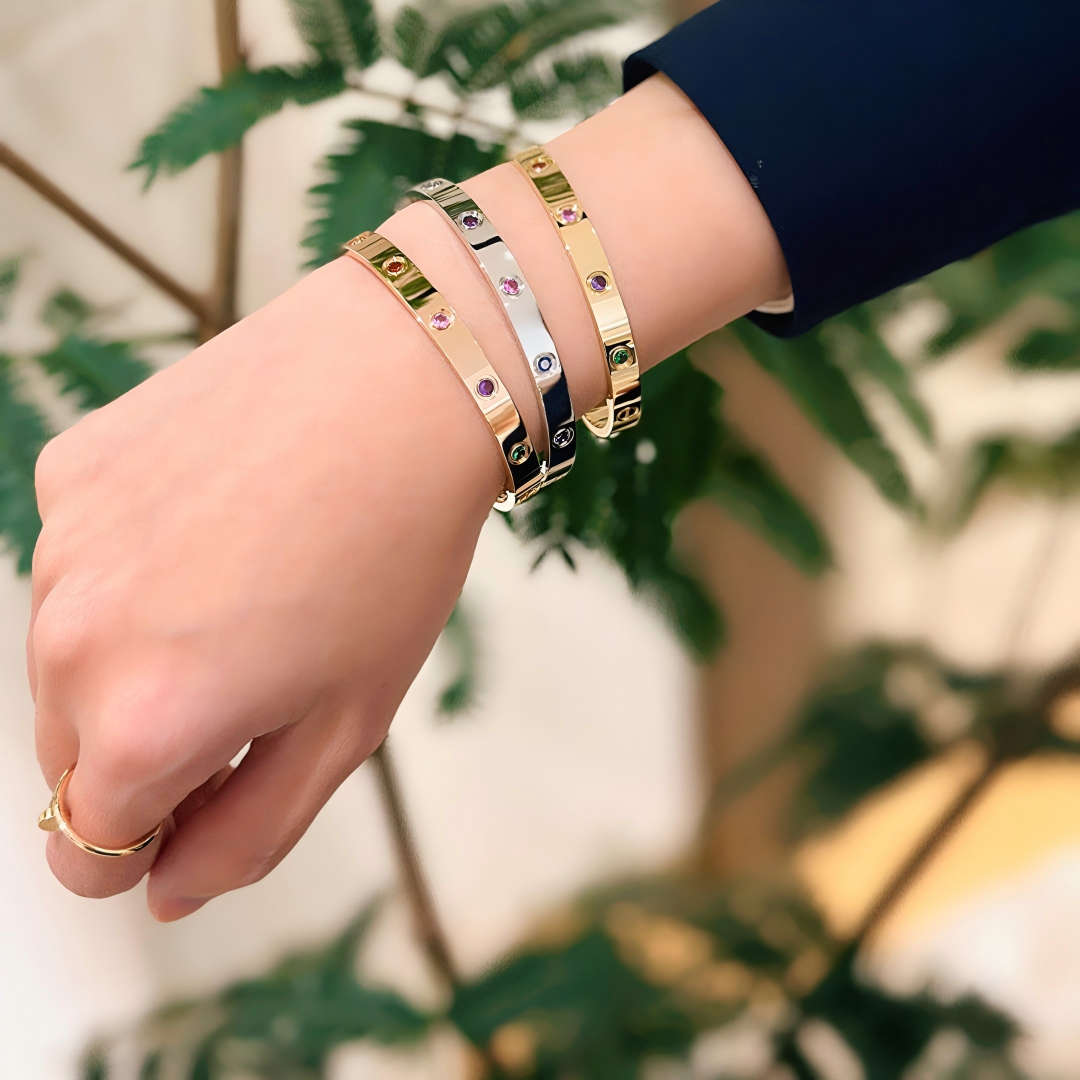 [Regalia Jewelry]2026 RAINBOW LOVE BRACELET 6.1MM  10 DIAMONDS