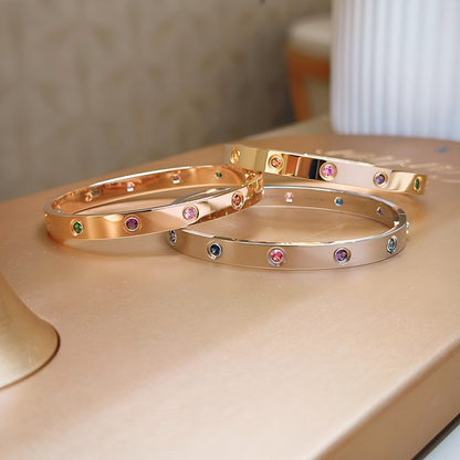 [Regalia Jewelry]2026 RAINBOW LOVE BRACELET 6.1MM  10 DIAMONDS