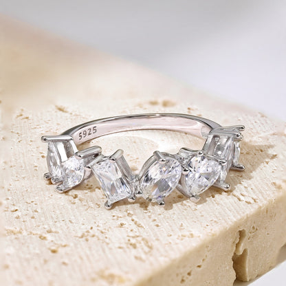 [Regalia Jewelry]Delicate Multi Cut Ring