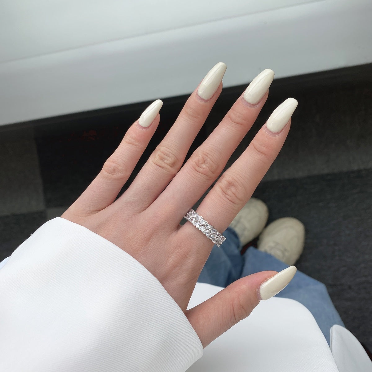 [Regalia Jewelry]Sparkling Full Heart Ring