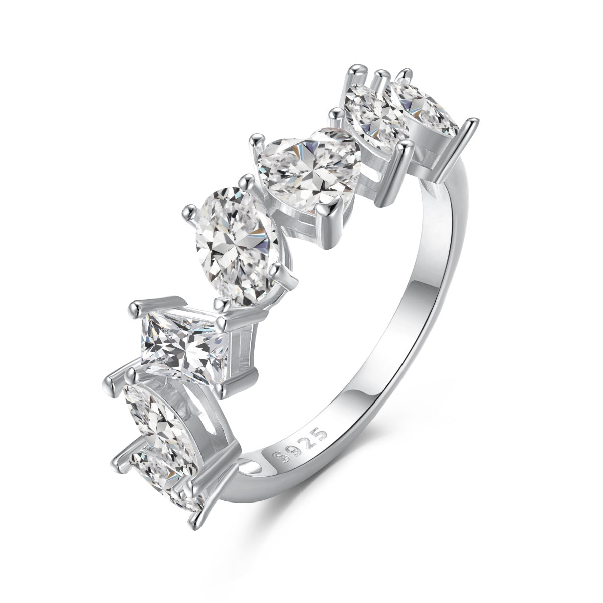 [Regalia Jewelry]Delicate Multi Cut Ring
