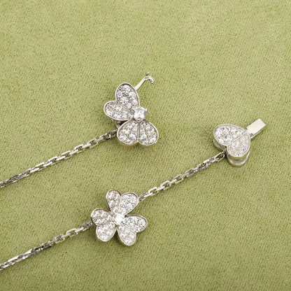 [Regalia Jewelry]FRIVOLE SILVER 9 FLOWERS NECKLACE