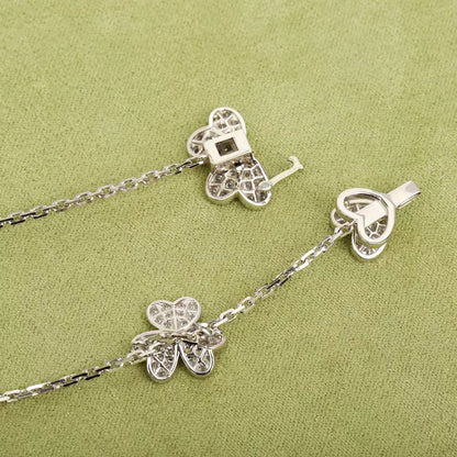 [Regalia Jewelry]FRIVOLE SILVER 9 FLOWERS NECKLACE