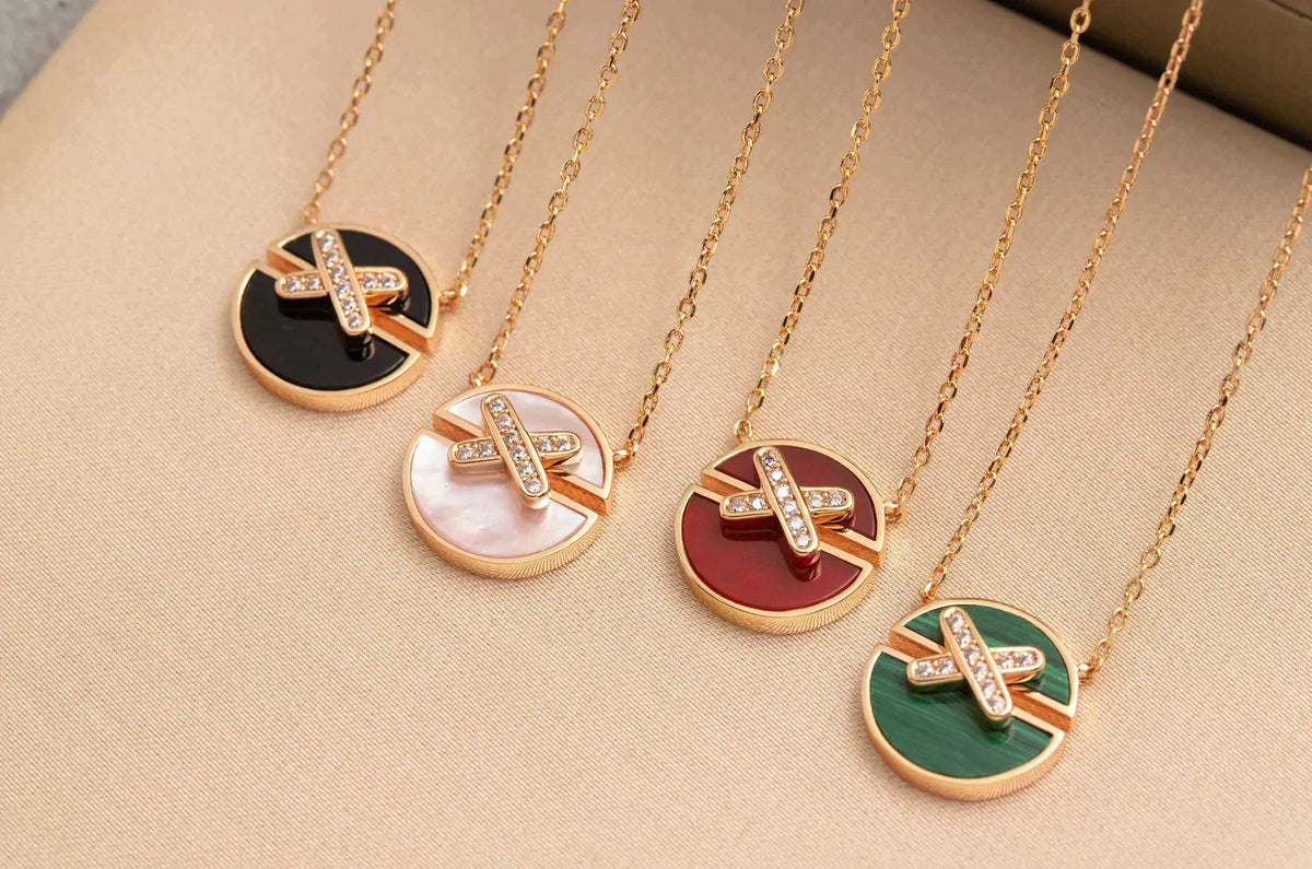 [Regalia Jewelry]JEUX DE ROSE GOLD DIAMOND NECKLACE