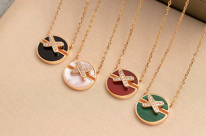 [Regalia Jewelry]JEUX DE ROSE GOLD DIAMOND NECKLACE