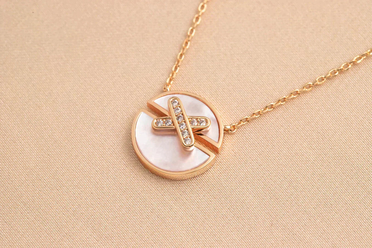 [Regalia Jewelry]JEUX DE ROSE GOLD DIAMOND NECKLACE