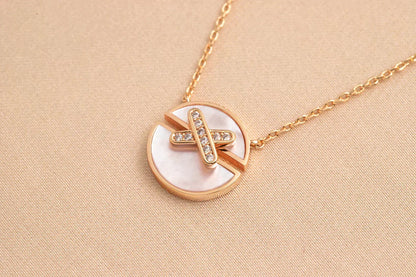 [Regalia Jewelry]JEUX DE ROSE GOLD DIAMOND NECKLACE
