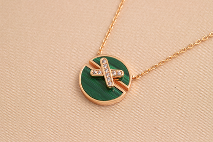 [Regalia Jewelry]JEUX DE PINK GOLD DIAMOND NECKLACE
