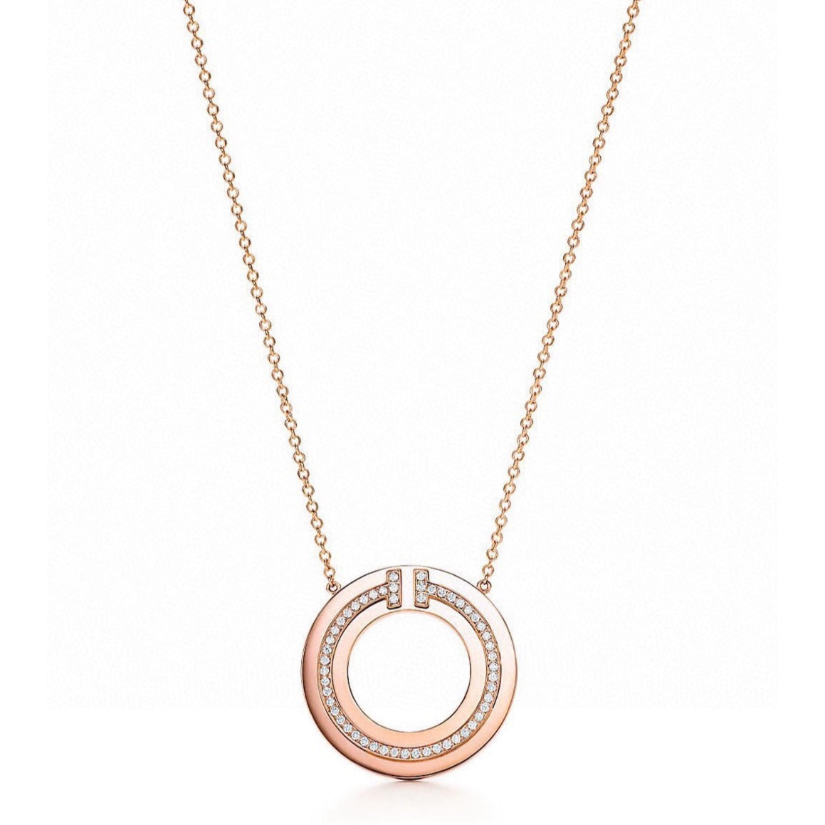 [Regalia Jewels]DIAMOND AND MOTHER OF PEARL CIRCLE PENDANT