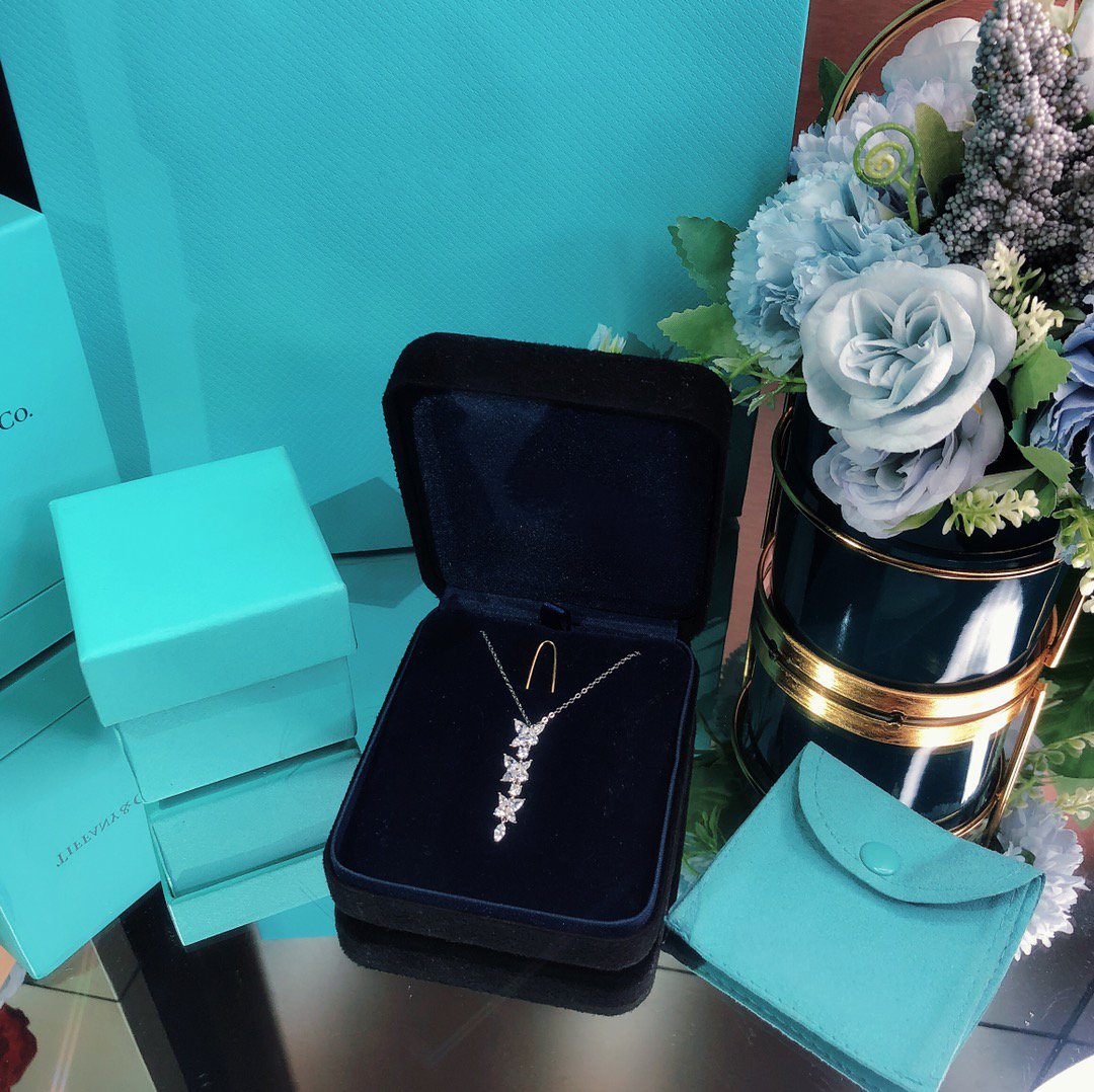 [Regalia Jewels]MIXED CLUSTER DIAMOND DROP PENDANT