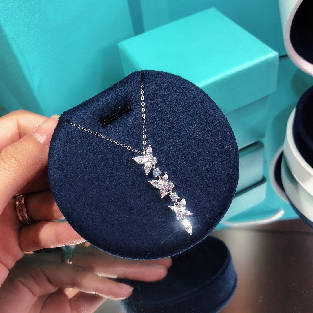 [Regalia Jewels]MIXED CLUSTER DIAMOND DROP PENDANT