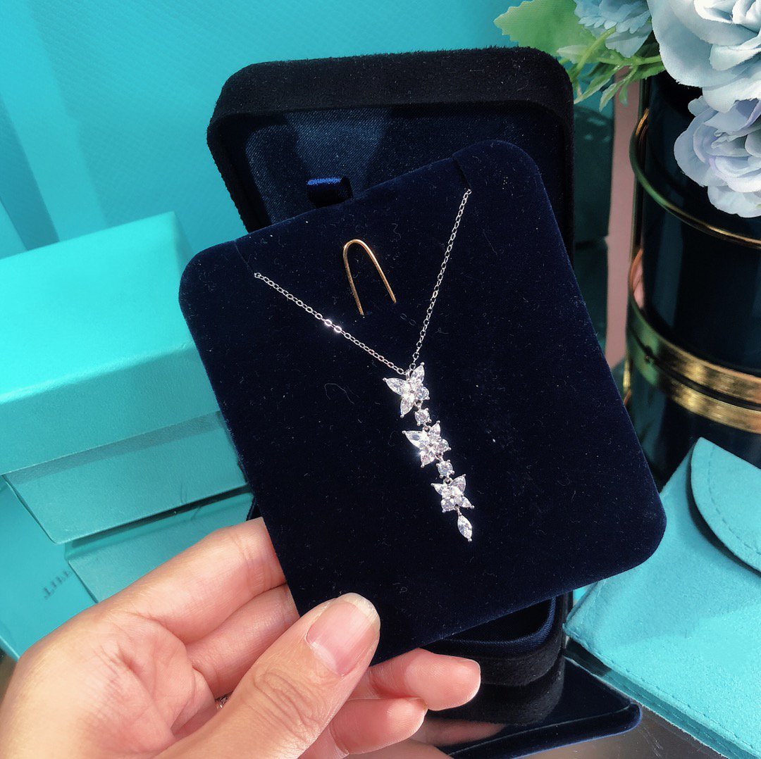 [Regalia Jewels]MIXED CLUSTER DIAMOND DROP PENDANT