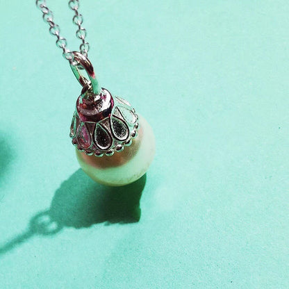 [Regalia Jewels]PEARL PENDANT GATSBY ZIEGFELD PEARL SILVER NECKLACE