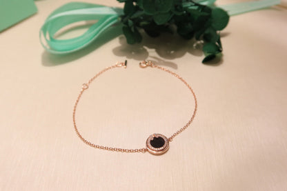 [Regalia Jewels]DIAMOND CIRCLE PINK GOLD BRACELET